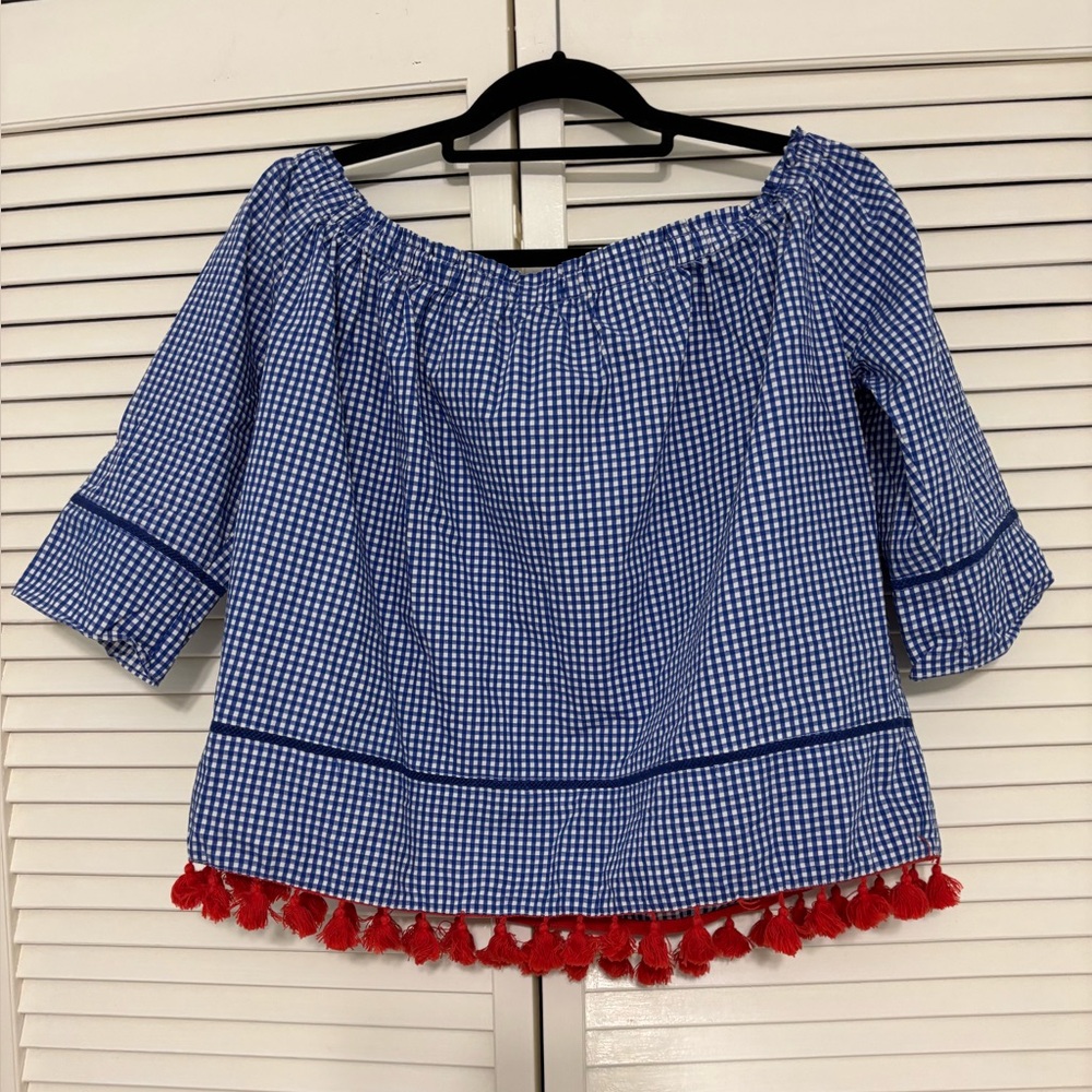 Cremieux Gingham Top